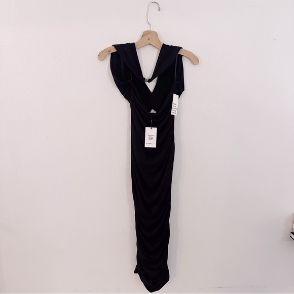 Bumpsuit The Ruched Halter Evening Dress Black Pregnancy Maternity NWT - Picture 4 of 8